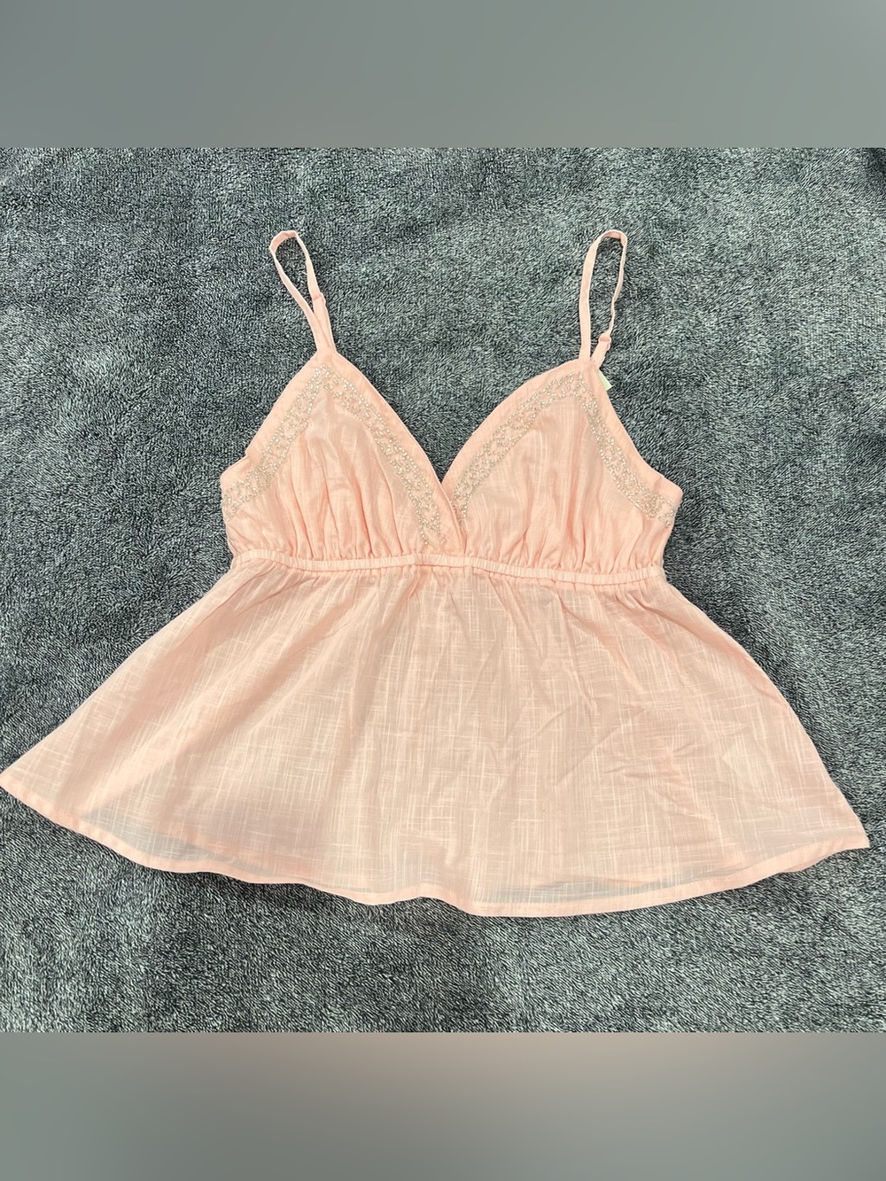 NWT❗️No Boundaries Surplice Cami With Embellishment 100% cotton in size S